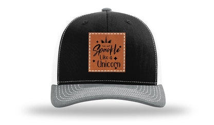 Sparkle Like A Unicorn Leather Patch Richardson 112 Hat