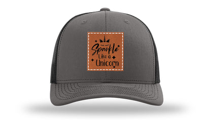 Sparkle Like A Unicorn Leather Patch Richardson 112 Hat