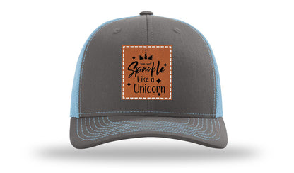 Sparkle Like A Unicorn Leather Patch Richardson 112 Hat