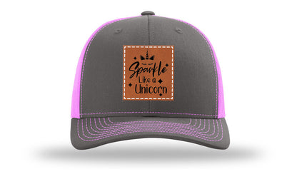 Sparkle Like A Unicorn Leather Patch Richardson 112 Hat