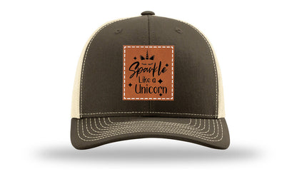 Sparkle Like A Unicorn Leather Patch Richardson 112 Hat