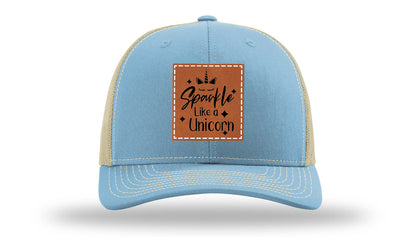 Sparkle Like A Unicorn Leather Patch Richardson 112 Hat