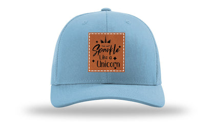 Sparkle Like A Unicorn Leather Patch Richardson 112 Hat
