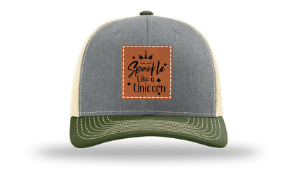 Sparkle Like A Unicorn Leather Patch Richardson 112 Hat
