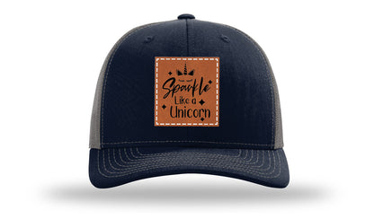 Sparkle Like A Unicorn Leather Patch Richardson 112 Hat