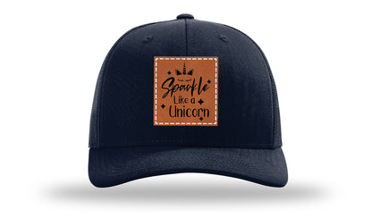 Sparkle Like A Unicorn Leather Patch Richardson 112 Hat