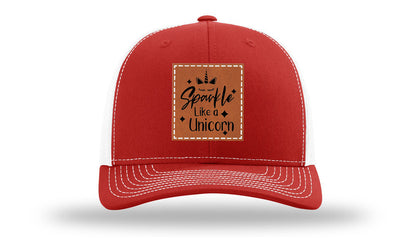 Sparkle Like A Unicorn Leather Patch Richardson 112 Hat