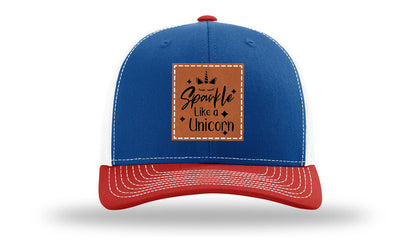Sparkle Like A Unicorn Leather Patch Richardson 112 Hat