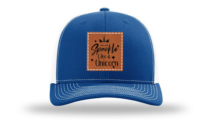 Sparkle Like A Unicorn Leather Patch Richardson 112 Hat