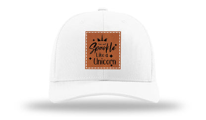 Sparkle Like A Unicorn Leather Patch Richardson 112 Hat