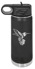 Load image into Gallery viewer, Hummingbird Laser Engraved Water Bottle
