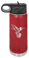 Load image into Gallery viewer, Hummingbird Laser Engraved Water Bottle
