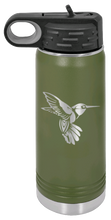 Load image into Gallery viewer, Hummingbird Laser Engraved Water Bottle
