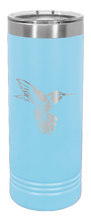 Load image into Gallery viewer, Hummingbird Engraved Skinny Tumbler (Etched)
