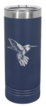 Load image into Gallery viewer, Hummingbird Engraved Skinny Tumbler (Etched)
