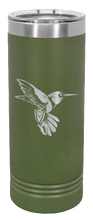 Load image into Gallery viewer, Hummingbird Engraved Skinny Tumbler (Etched)
