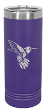 Load image into Gallery viewer, Hummingbird Engraved Skinny Tumbler (Etched)
