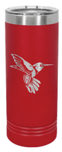 Load image into Gallery viewer, Hummingbird Engraved Skinny Tumbler (Etched)
