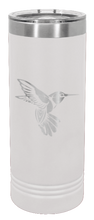 Load image into Gallery viewer, Hummingbird Engraved Skinny Tumbler (Etched)
