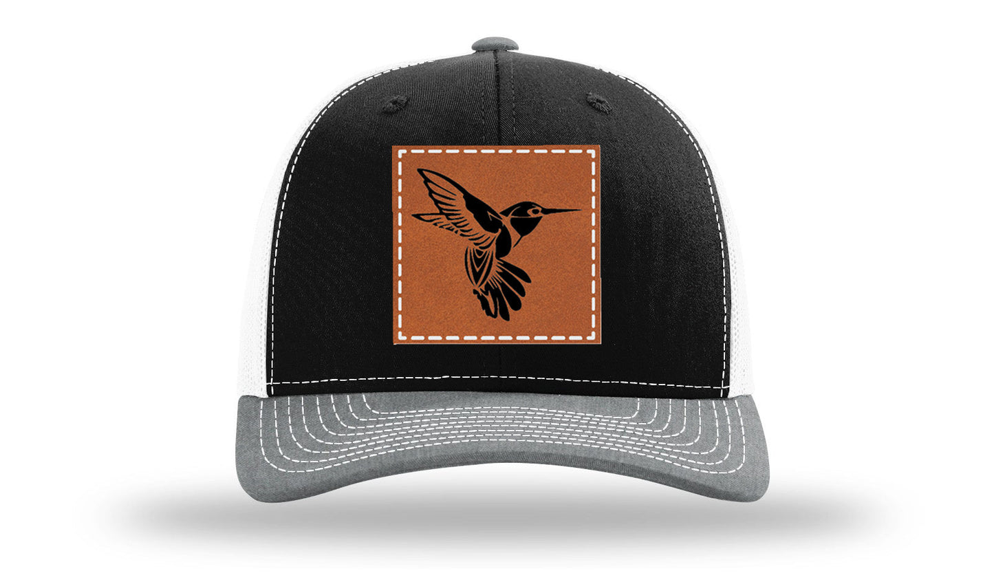 Hummingbird Leather Patch Richardson 112 Hat
