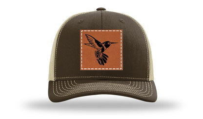 Hummingbird Leather Patch Richardson 112 Hat
