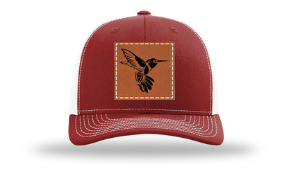 Hummingbird Leather Patch Richardson 112 Hat