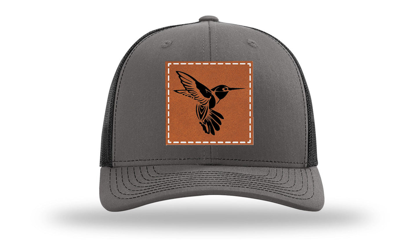Hummingbird Leather Patch Richardson 112 Hat