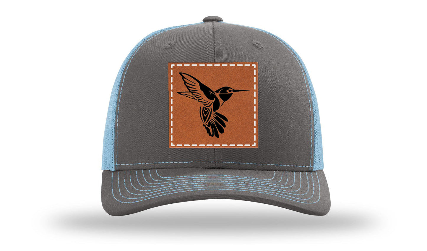 Hummingbird Leather Patch Richardson 112 Hat