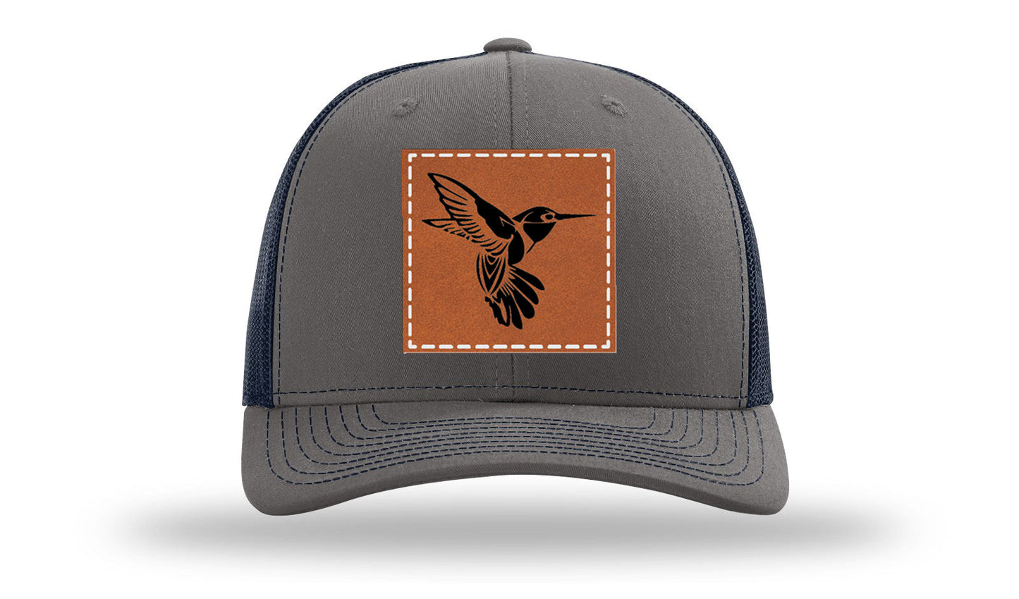 Hummingbird Leather Patch Richardson 112 Hat