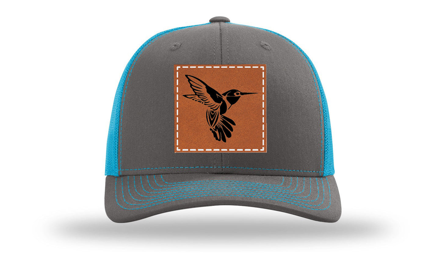 Hummingbird Leather Patch Richardson 112 Hat