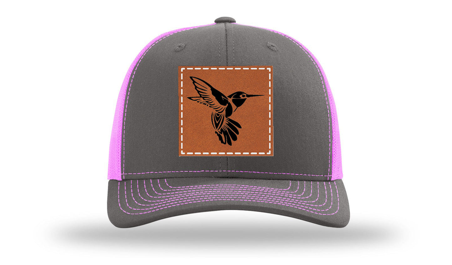 Hummingbird Leather Patch Richardson 112 Hat
