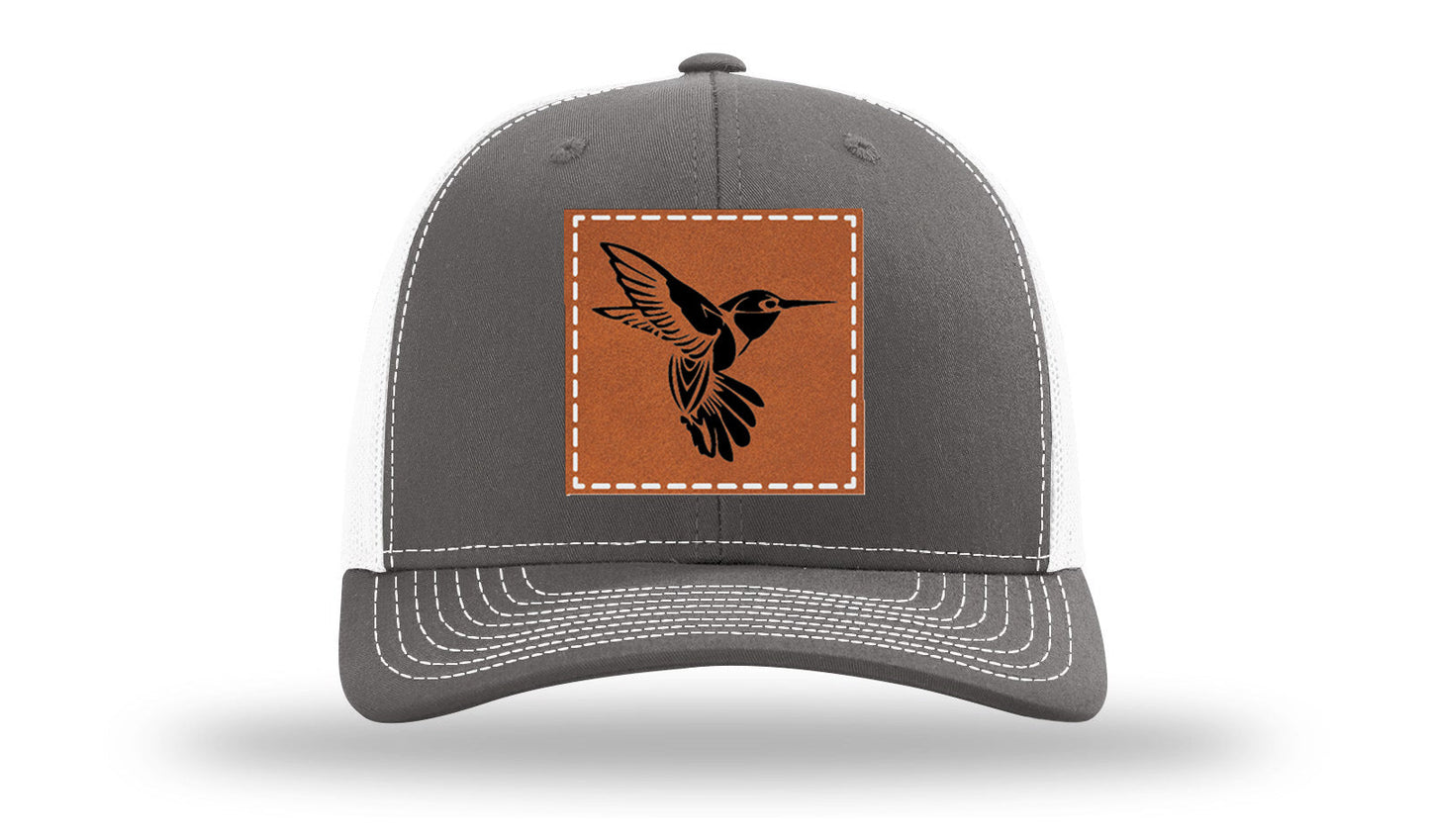 Hummingbird Leather Patch Richardson 112 Hat
