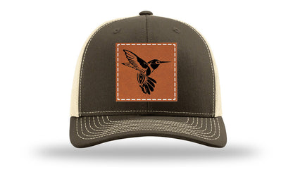 Hummingbird Leather Patch Richardson 112 Hat