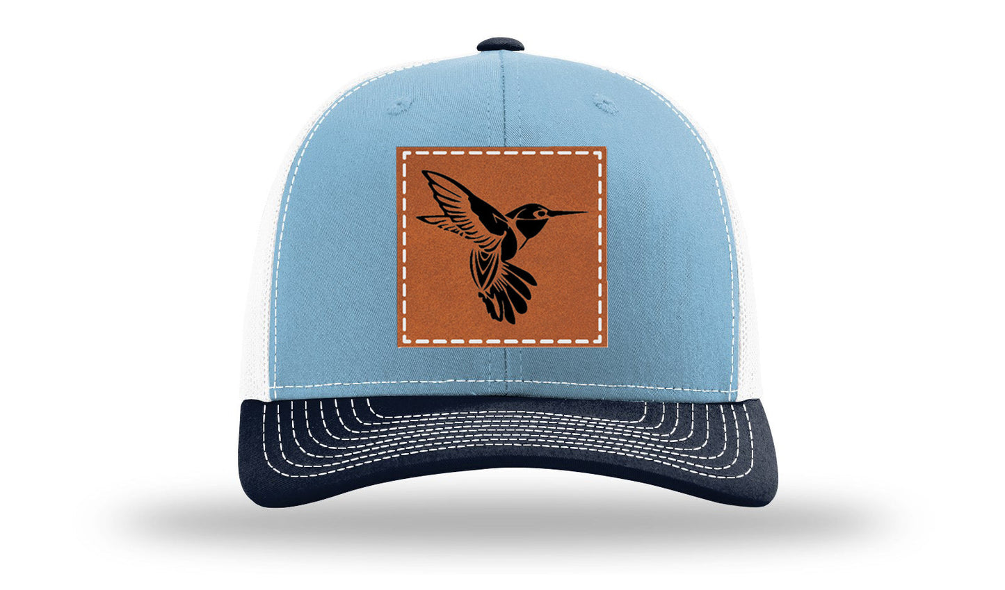 Hummingbird Leather Patch Richardson 112 Hat