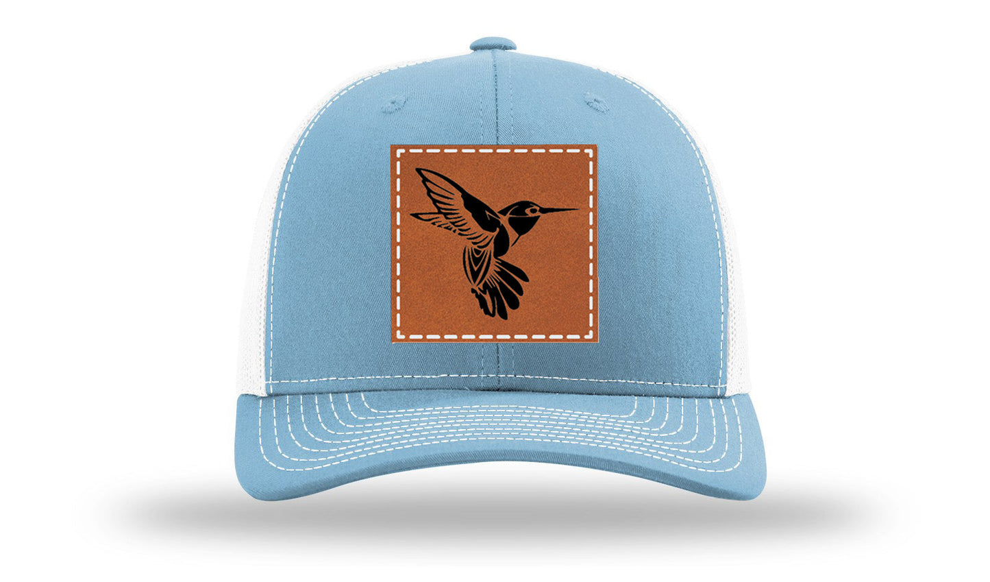 Hummingbird Leather Patch Richardson 112 Hat