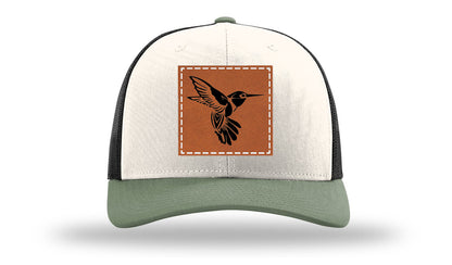 Hummingbird Leather Patch Richardson 112 Hat