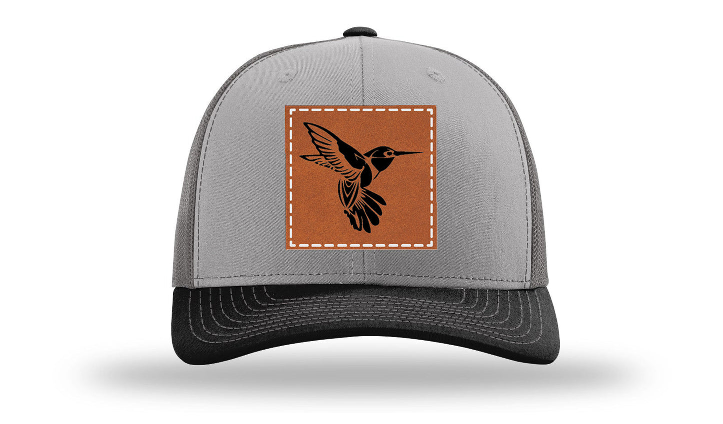 Hummingbird Leather Patch Richardson 112 Hat