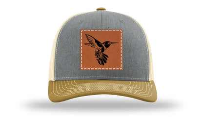Hummingbird Leather Patch Richardson 112 Hat