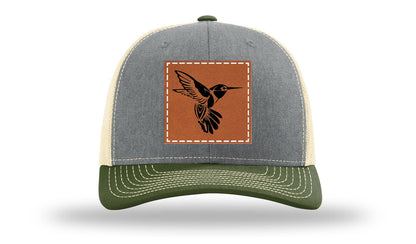 Hummingbird Leather Patch Richardson 112 Hat