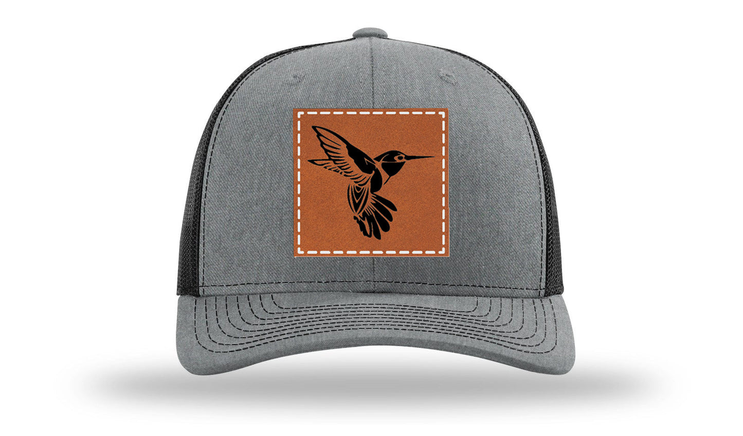 Hummingbird Leather Patch Richardson 112 Hat