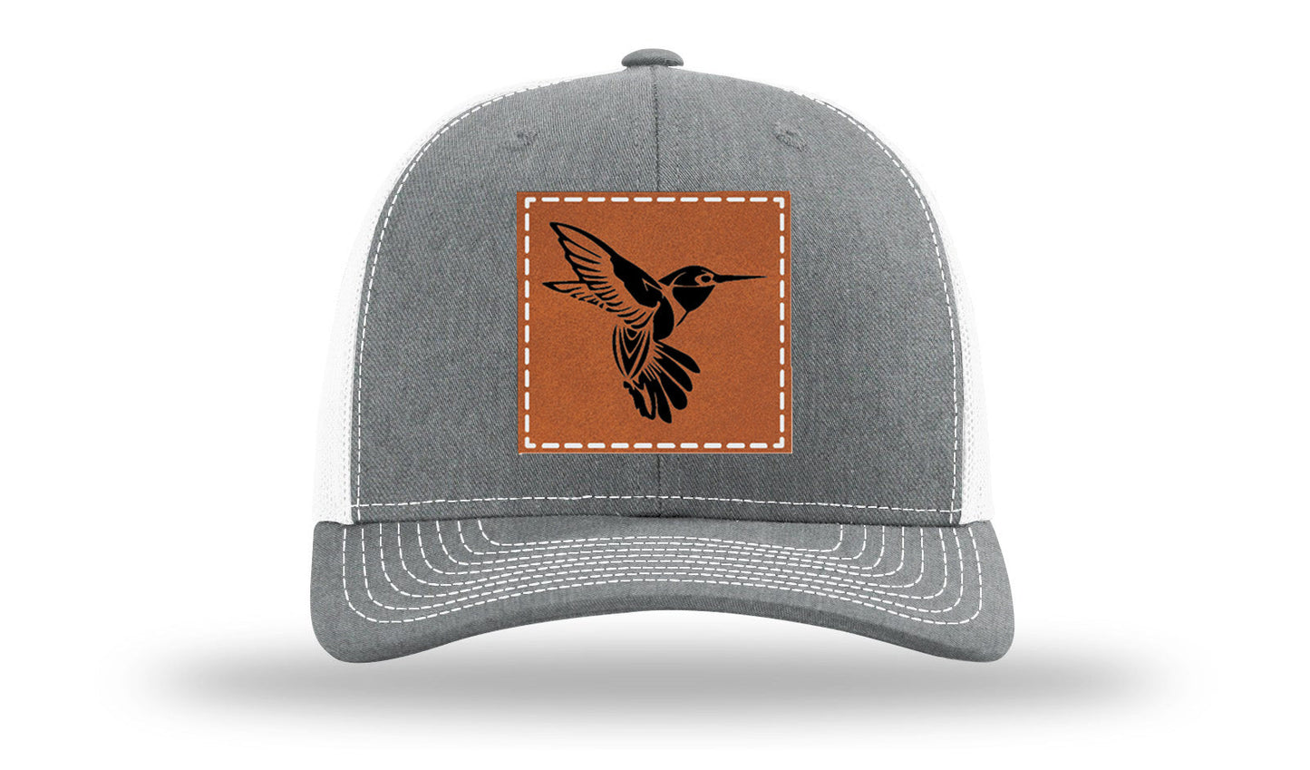 Hummingbird Leather Patch Richardson 112 Hat