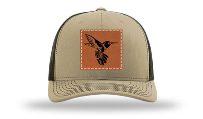 Hummingbird Leather Patch Richardson 112 Hat