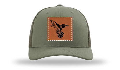 Hummingbird Leather Patch Richardson 112 Hat