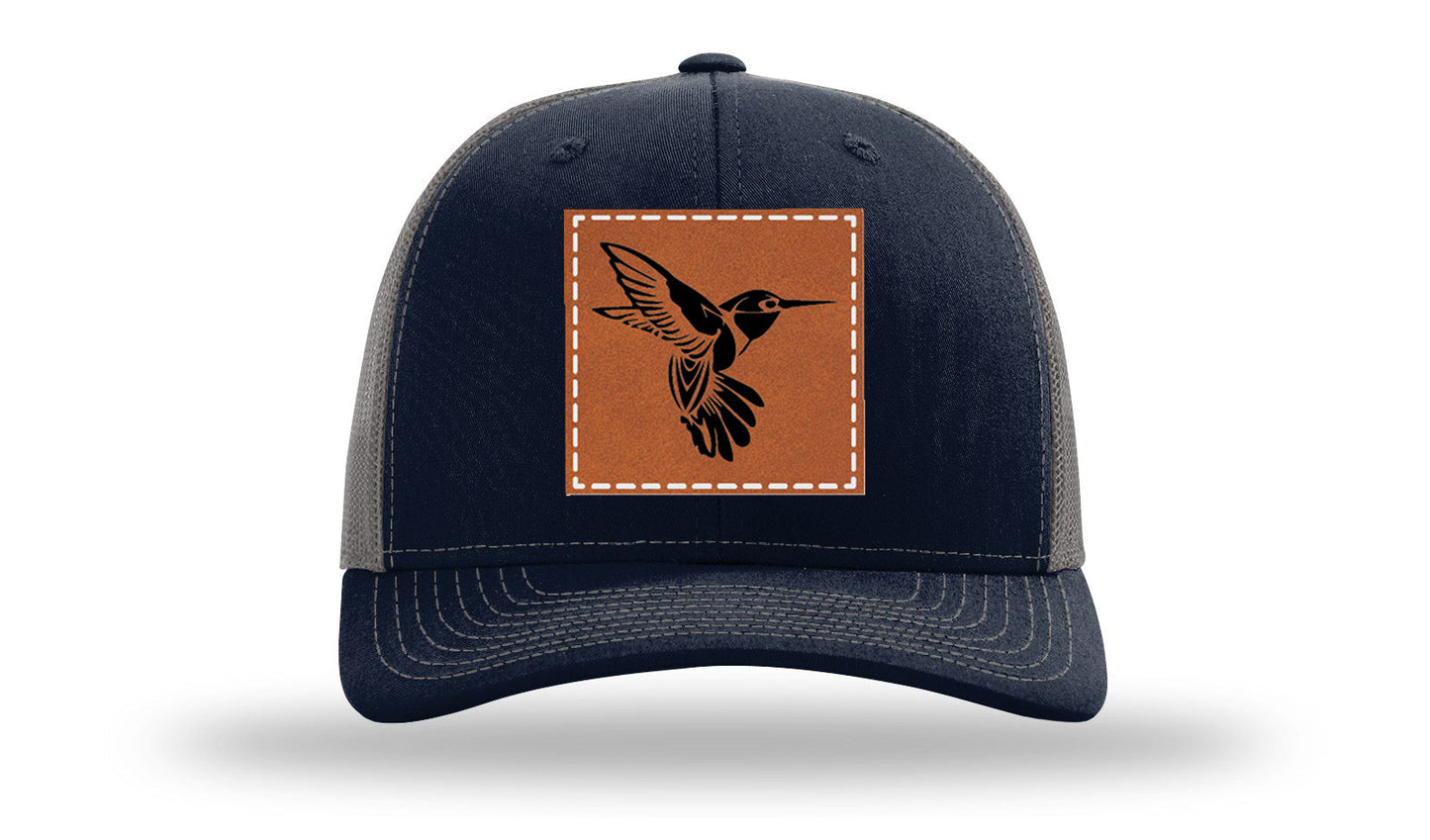 Hummingbird Leather Patch Richardson 112 Hat