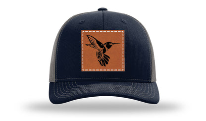 Hummingbird Leather Patch Richardson 112 Hat