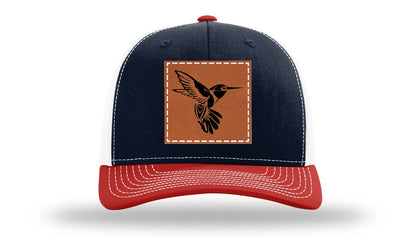 Hummingbird Leather Patch Richardson 112 Hat