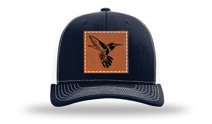 Hummingbird Leather Patch Richardson 112 Hat