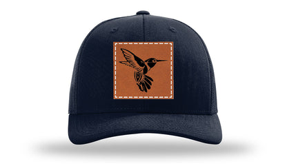 Hummingbird Leather Patch Richardson 112 Hat