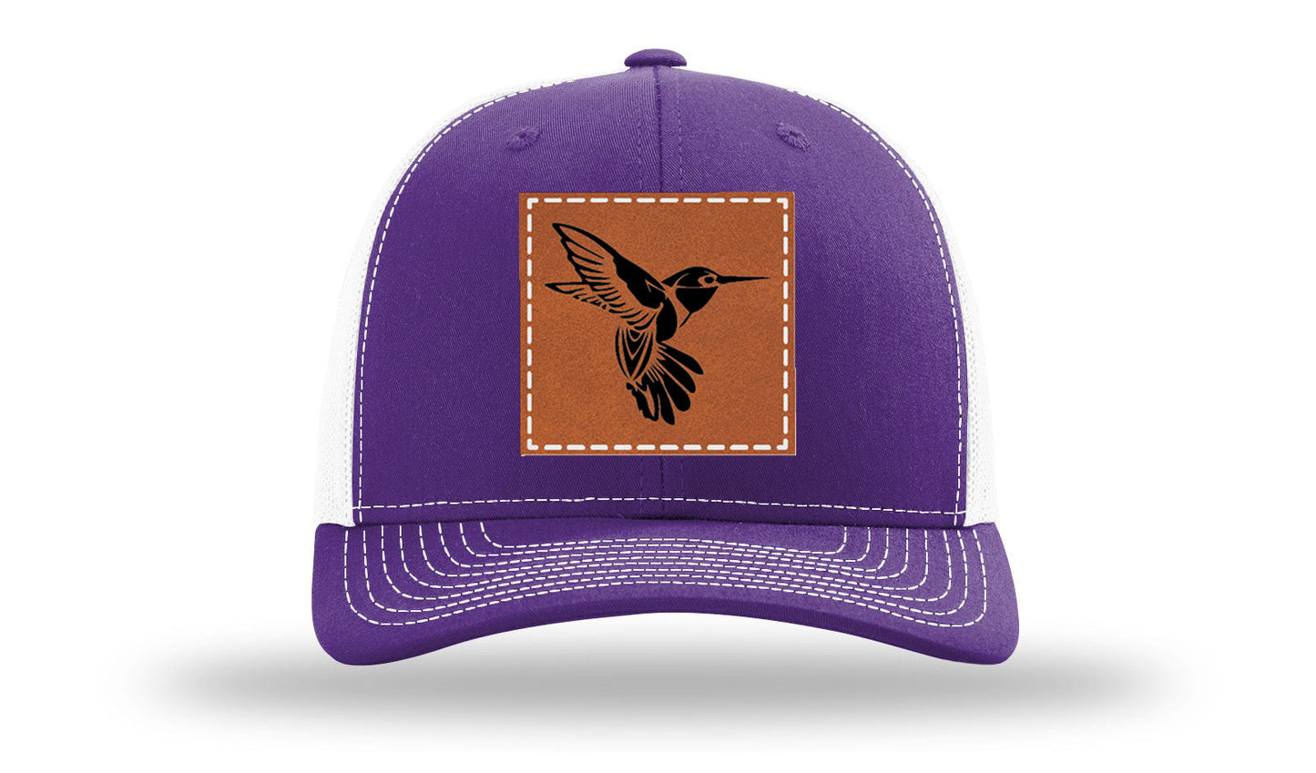 Hummingbird Leather Patch Richardson 112 Hat