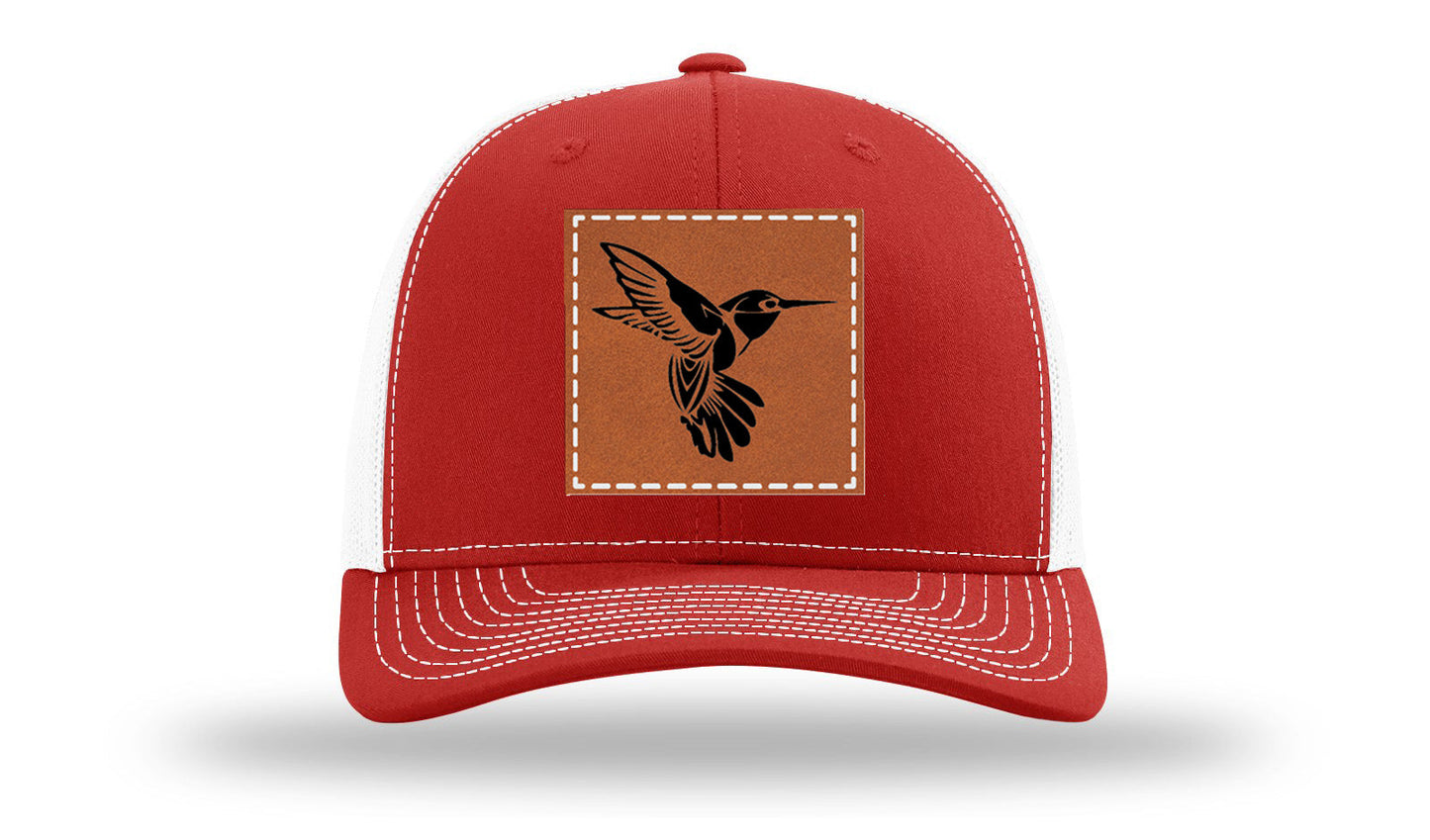 Hummingbird Leather Patch Richardson 112 Hat